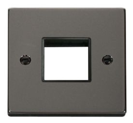 VPBN402BK  Deco Victorian 1 Gang Plate Twin Aperture